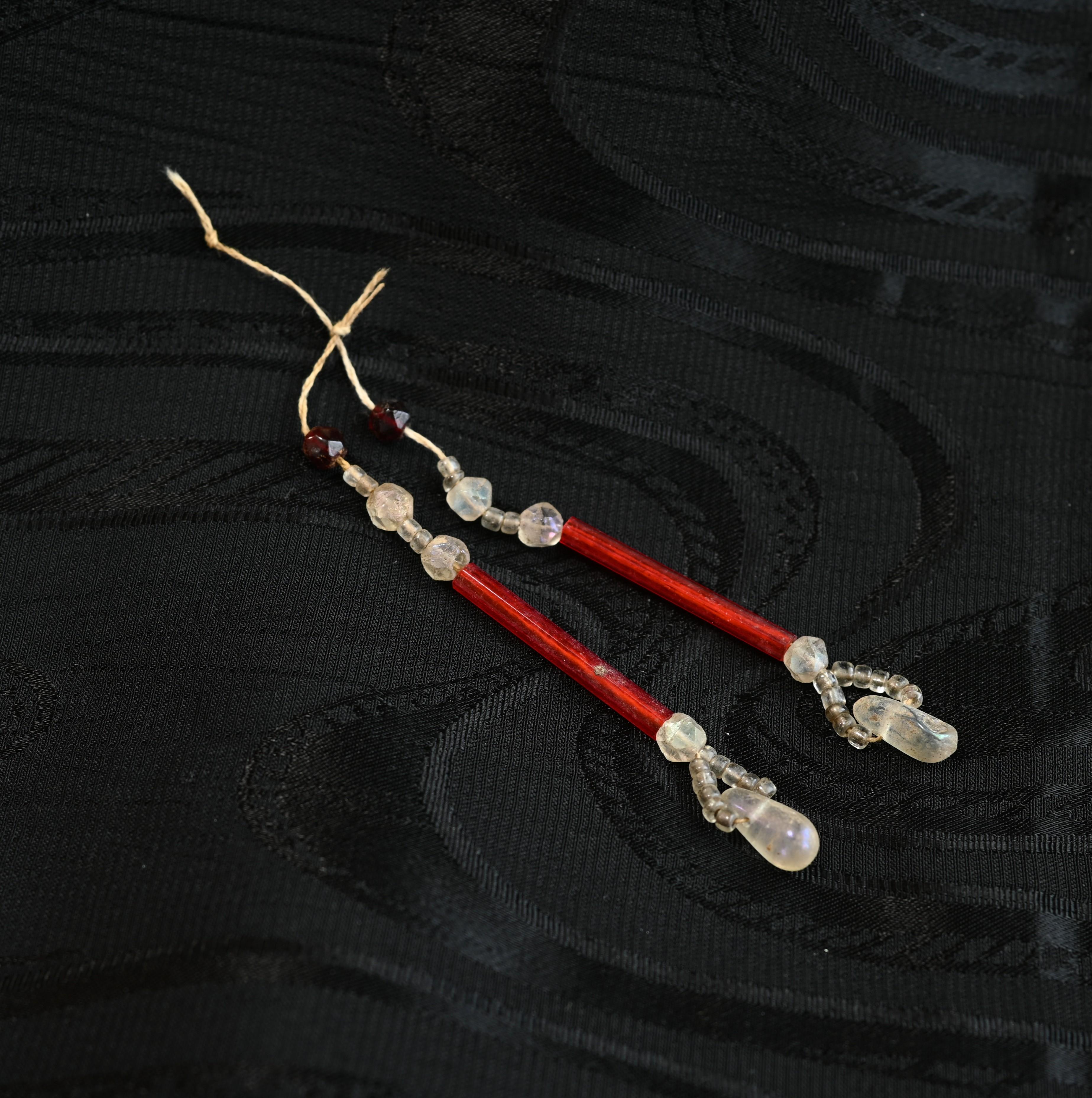 アンティークビーズ ビーズランプのパーツ 2個セットB1枚目の画像